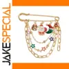 Festive Multi-layer Christmas Chain Pin