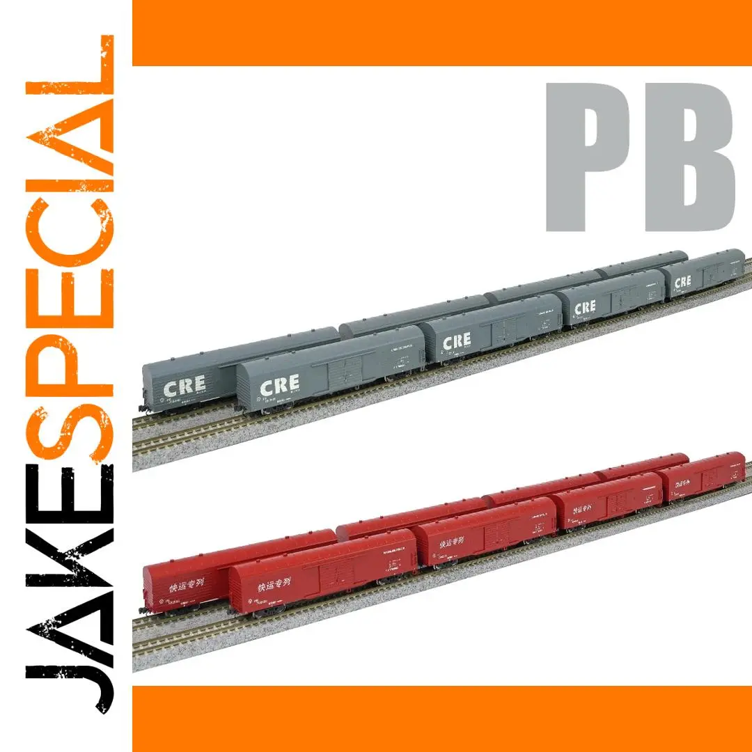 N-Scale Freight Car Set with Detailing 1 N-Scale Freight Car Set with Detailing