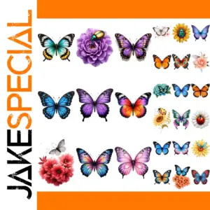 Vivid Butterfly Waterproof Temporary Tattoo