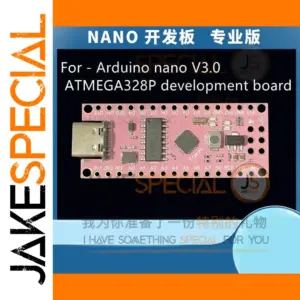 Pink ATMEGA328P Nano V3.0 Development Board