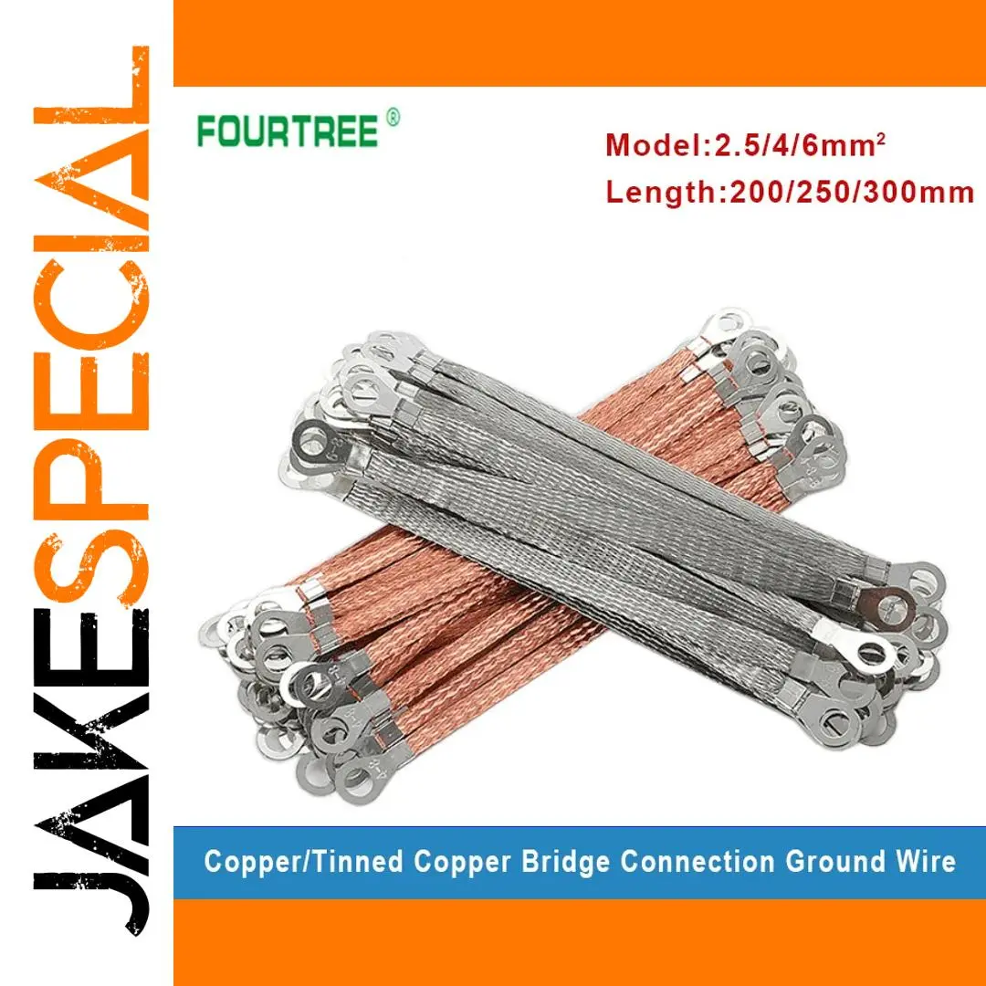 Copper Braided Jumper Cable Set of 100 Pieces 1 Copper Braided Jumper Cable Set of 100 Pieces