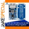 Blue USB 5V 3A Voltage Regulator Module