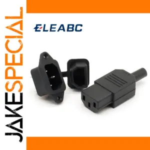Black IEC 320 C13 C14 Power Connector Set