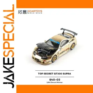 Gold Diecast Car Model 1:64 Scale for Collectors