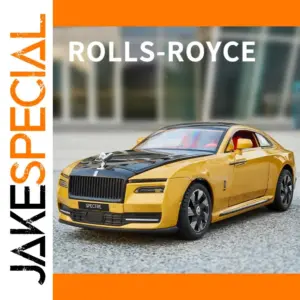 Gold 1/24 Diecast Rolls Royce Spectre Model