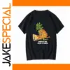 Playful Pineapple Pizza Graphic T-Shirt for Men