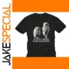 Black Men's Owl Graphic T-Shirt with Slogan