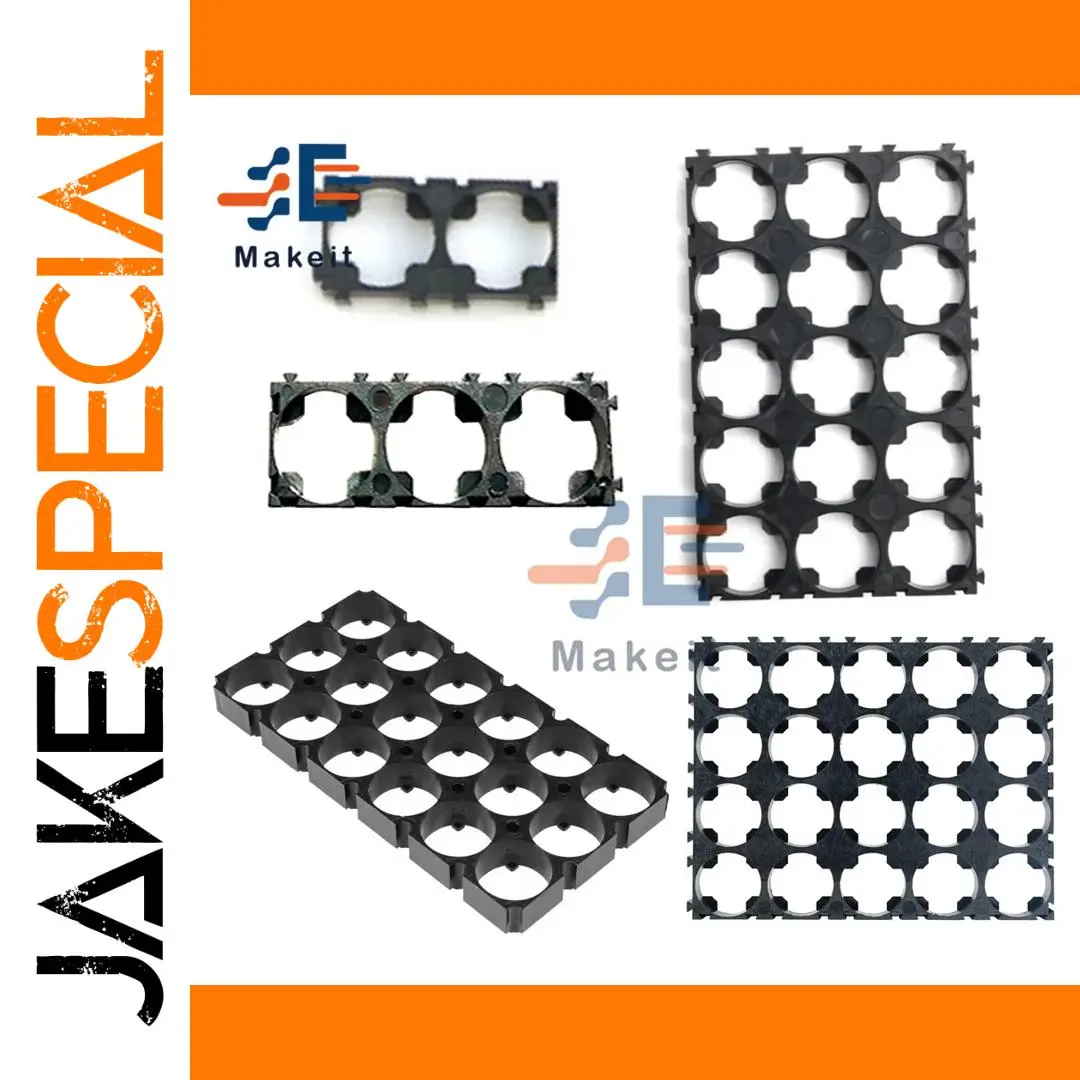 Black Lithium Battery Holders for 18650 Cells 1 Black Lithium Battery Holders for 18650 Cells