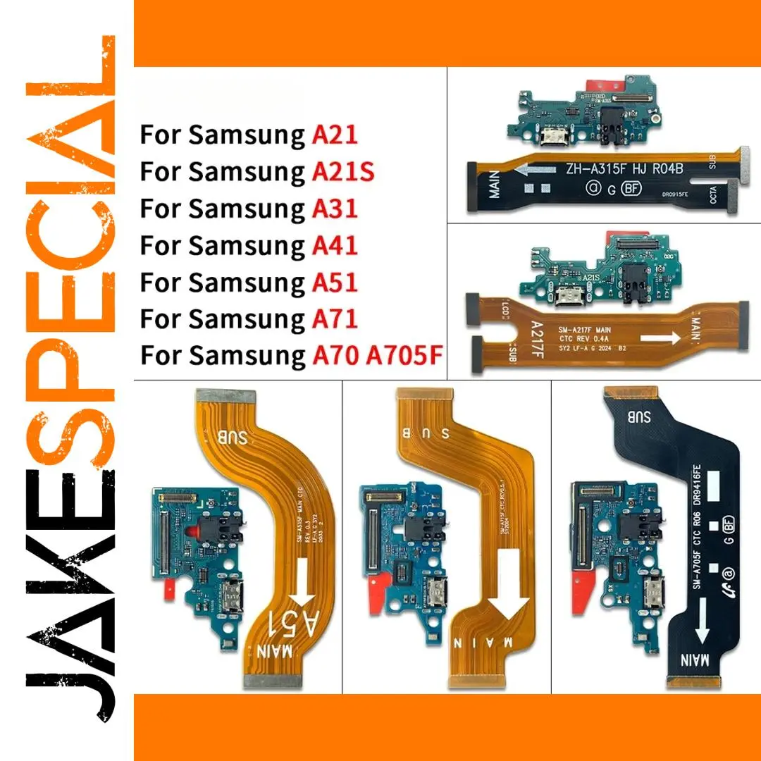 Samsung Galaxy Flex Cables Set for A21, A51, A71 1 Samsung Galaxy Flex Cables Set for A21, A51, A71