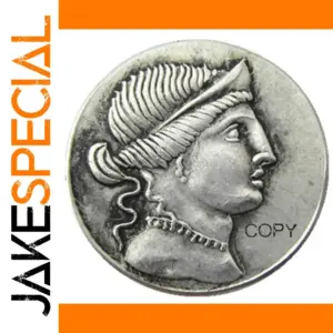 European Vintage Coin Replica with Classic Relief