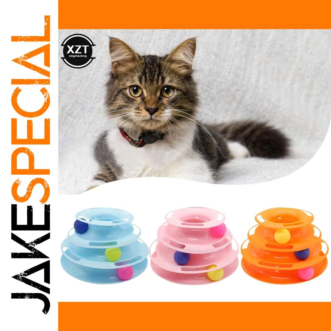 Colorful Pet Toy with Multi-Level Tracks 1 Colorful Pet Toy with Multi-Level Tracks