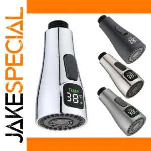 Universal LED Kitchen Faucet Nozzle with Digital Temp Display