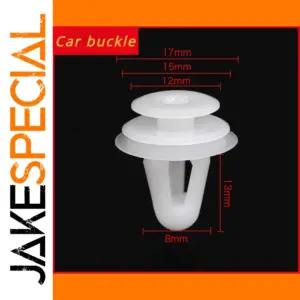 White Plastic Car Panel Clip for Peugeot & Citroen