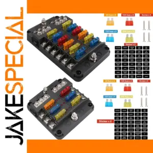 Durable 6/12-Slot Fuse Box for Vehicles