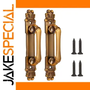 Vintage European Zinc Alloy Door Handles Set