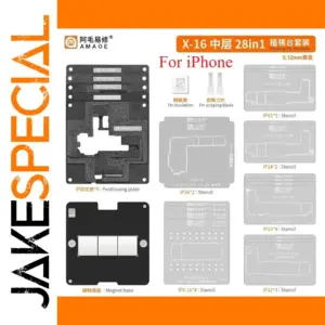 Magnetic iPhone Repair Platform for Models X-17 Series