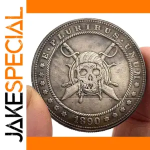 1890 Vintage Vagrant Skull Pirate Collectible