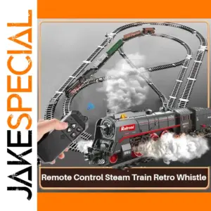 Retro Steam Locomotive Model RC Train Set