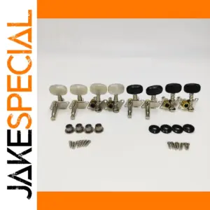 Elegant Ukulele Tuning Pegs Set in Silver & Black