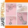 Space-Themed Zinc Alloy Keychain with Charms