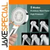 High-Pressure Aluminum Shower Head with 5 Modes
