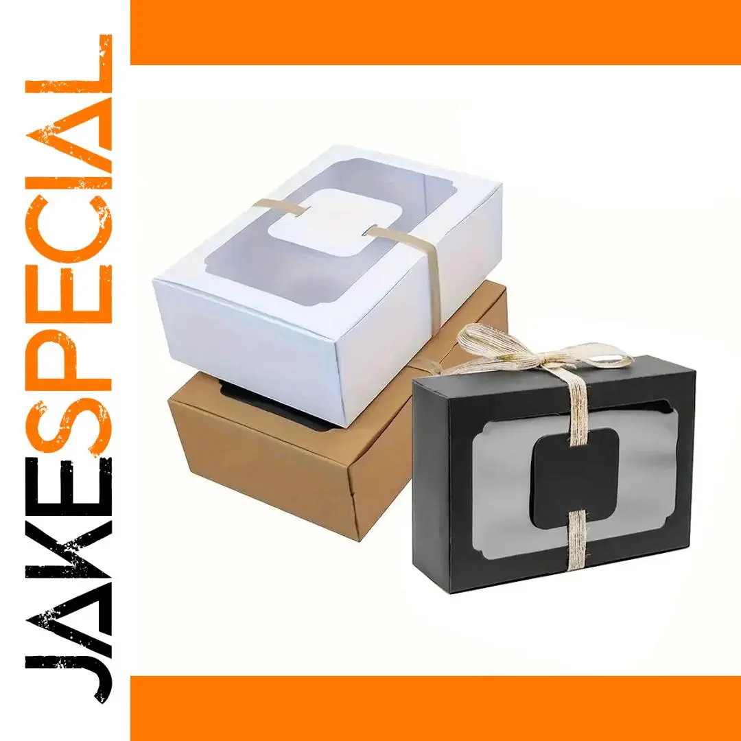 Elegant 12 Gift Box Set with Transparent Windows 1 Elegant 12 Gift Box Set with Transparent Windows