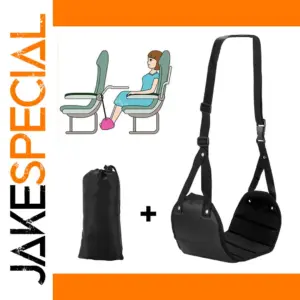 Black Portable Adjustable Footrest Hammock