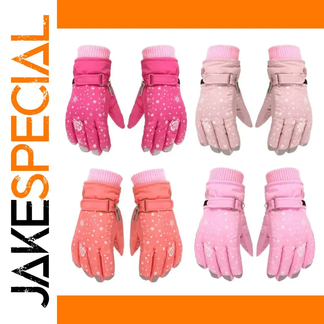Childrens Waterproof Winter Gloves in Vibrant Colors 1 Childrens Waterproof Winter Gloves in Vibrant Colors