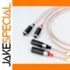 Premium 4-Core Twist RCA Audio Cable 8mm
