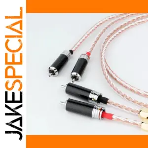 Premium 4-Core Twist RCA Audio Cable 8mm