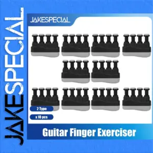 Black Guitar Finger Trainer Set with 10 Units