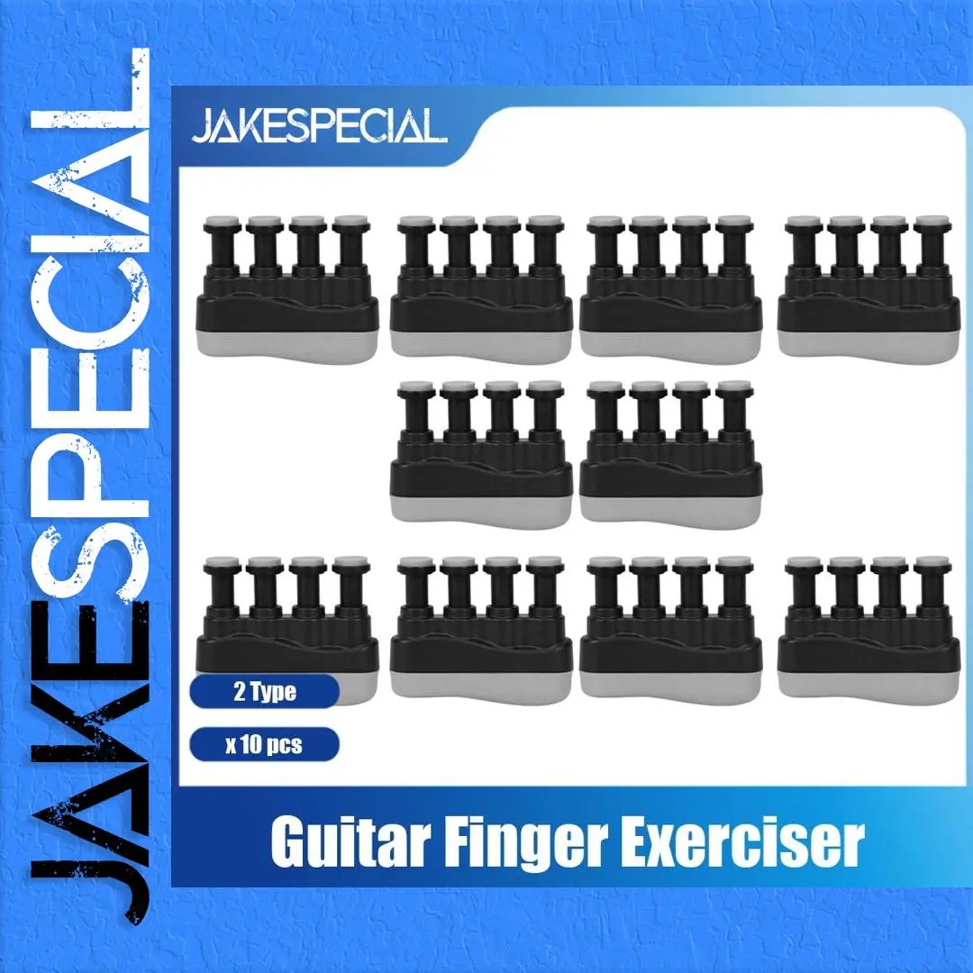 Black Guitar Finger Trainer Set with 10 Units 1 Black Guitar Finger Trainer Set with 10 Units