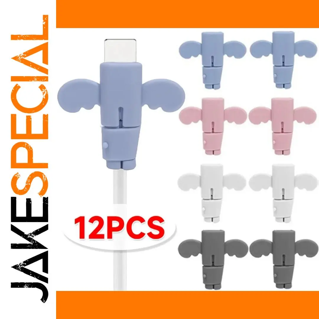 Cute Wing-Shaped Silicone Cable Protective Covers 1 Cute Wing-Shaped Silicone Cable Protective Covers