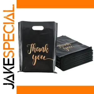 Black Gift Bags Set 50/100, 15x20cm & 20x30cm