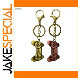 Electronic Game Controller Key Ring in Bronze