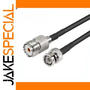 UHF Female to BNC Male RF Coaxial Cable 1m