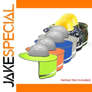 High-Visibility Safety Hat with Neck Shield