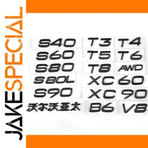 3D ABS Vehicle Emblem Badge Sticker Set