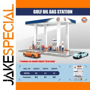 Gulf Oil Gas Station Diecast Model 1:64 Scale