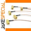 10-Pack SMA Male Bend to IPX RF Connectors Set