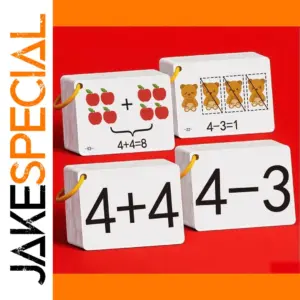 132-Piece Arithmetic Flashcards for Kids