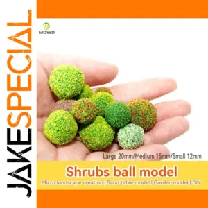 Realistic Miniature Grass Shrub Collection for Dioramas