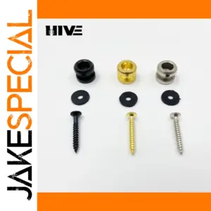 Bass Guitar Strap Hook Socket Set in Black, Gold, Silver