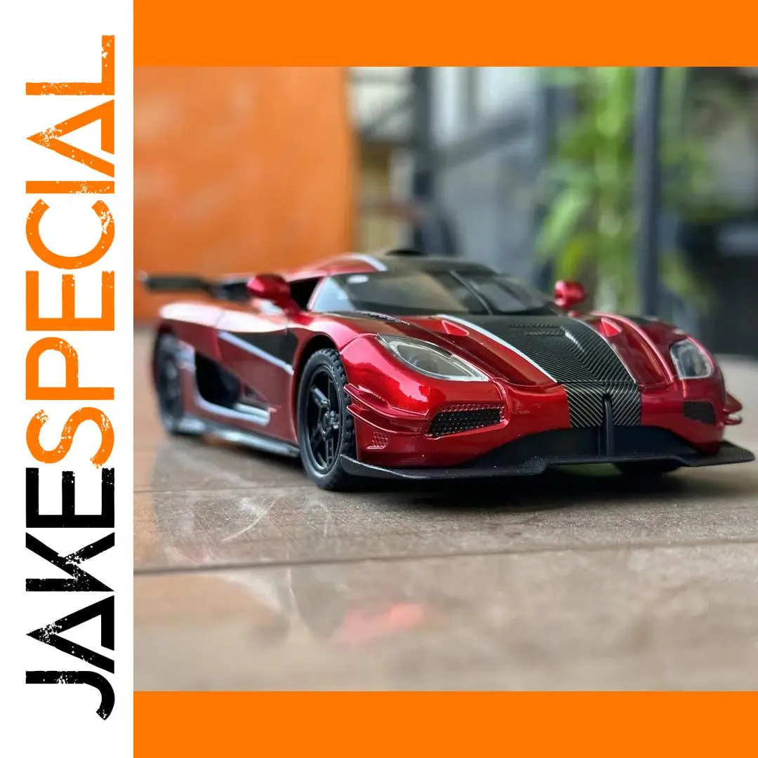 Red Miniature Diecast Car 1:32 Scale 1 Red Miniature Diecast Car 1:32 Scale