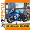 Blue Suzuki GSX-R1000 Diecast Model 1:12 Scale