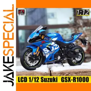 Blue Suzuki GSX-R1000 Diecast Model 1:12 Scale