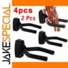 Wall-Mounted Guitar Bracket Set in Black