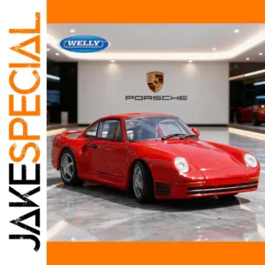 Red Porsche 959 Diecast Model 1:24 Scale