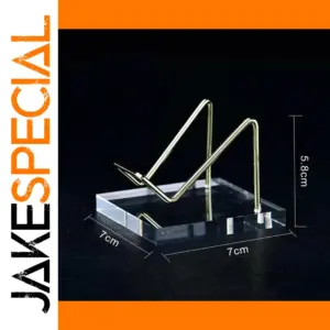 Acrylic Collector Display Stand in Silver & Gold