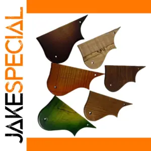 Handcrafted Solid Wood Guitar Pickguard Set